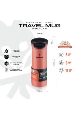 Travel Mug Termos Bardak 0.47 lt Living Coral - 1