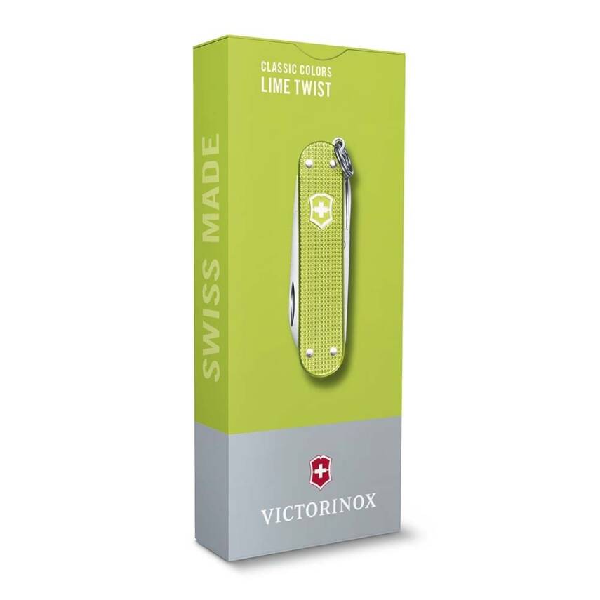 Victorinox 0.6221.241G Lime Twist Classic Alox Çakı - 8