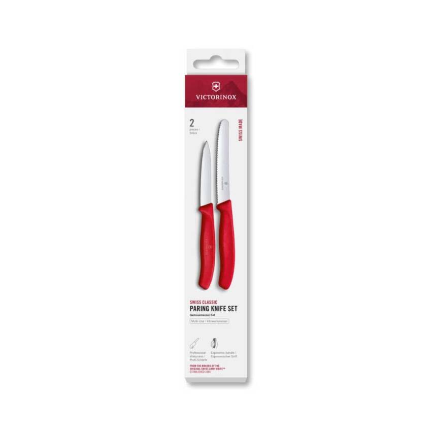 Victorinox 6.7111.2C1 Swiss Classic 2li Bıçak Set, Kırmızı - 1