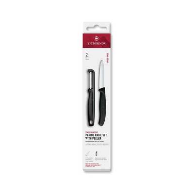 Victorinox 6.7113.21 Swiss Classic 2li Bıçak ve Soyacak Set, Siyah - VİCTORİNOX