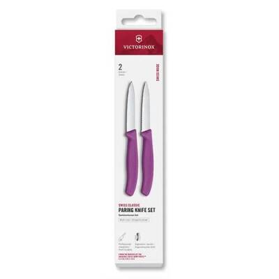 Victorinox 6.7695.2C1 Swiss Classic 2li Soyma Bıçağı Set, Mor - VİCTORİNOX