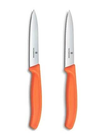Victorinox 6.7799.2C1 Swiss Classic 2li 10cm Soyma Bıçağı Set, Turuncu - 2