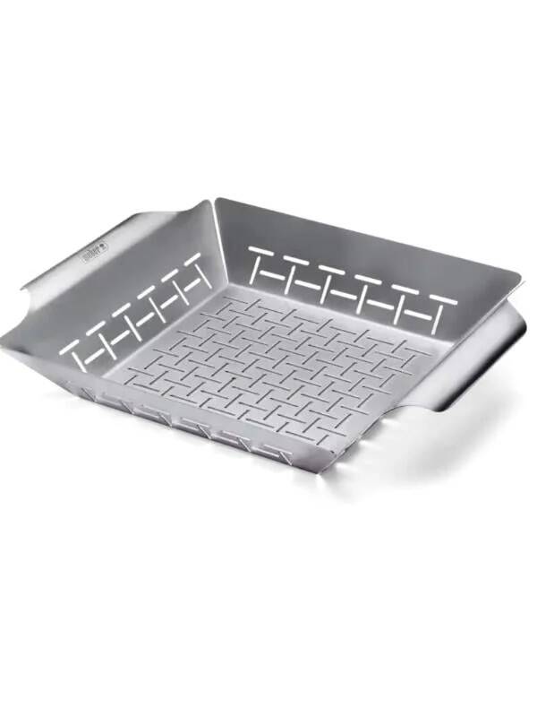 Weber Deluxe Grilling Basket 6434 – Sebze & Küçük Parça Izgara Sepeti Paslanmaz Çelik Tel - 4